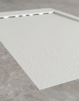 Piatto doccia Nova Touchstone installato a filo pavimento