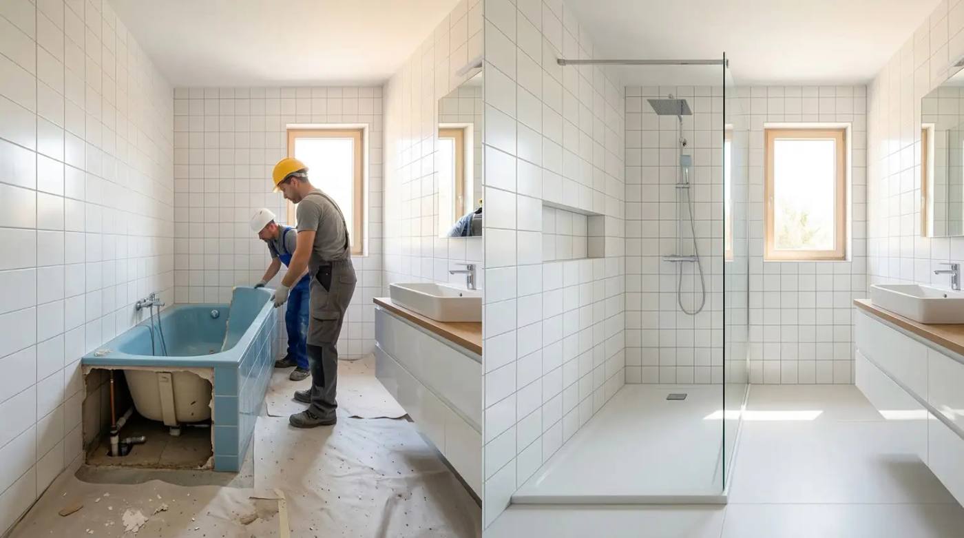 Sostituire vasca con doccia senza rompere piastrelle: soluzioni con pannelli di rivestimento
